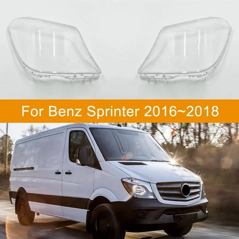 Front Headlamp Lens Glass Cover For Mercedes Benz Sprinter 2013-2018 Headlight Shell Auto Replacement Part
