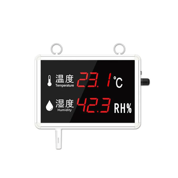 SEM287 Warehouse Large Screen LED Display Temperature And Humidity gauge sensor