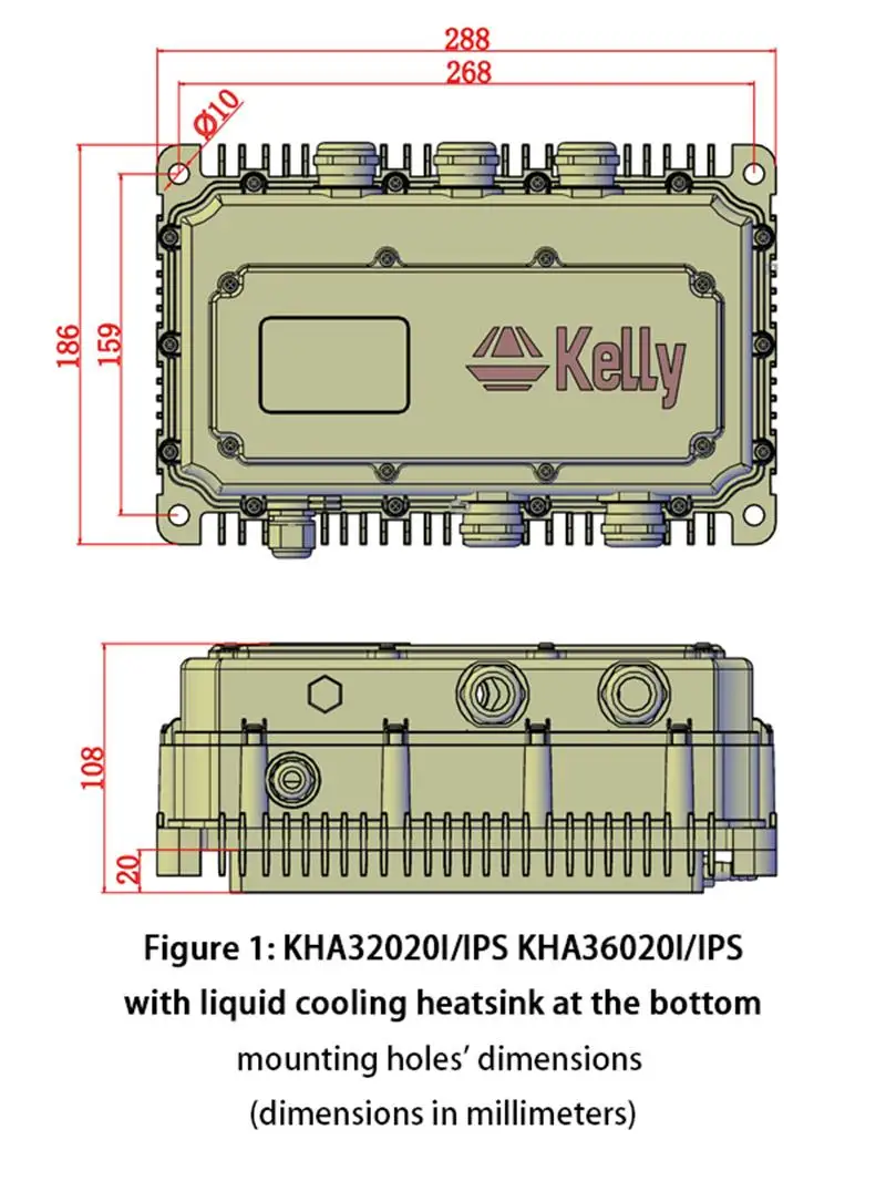 Kelly AC induction KHA High Voltage Opto-Isolated Motor Controllers (320V-360V) (200A-500A)