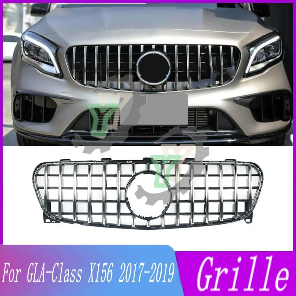 

W156 Facelift Front Bumper Hood Grille Racing Grill For Mercedes Benz GLA Class X156 GLA180 GLA200 GLA250 GLA45 2017 2018 2019