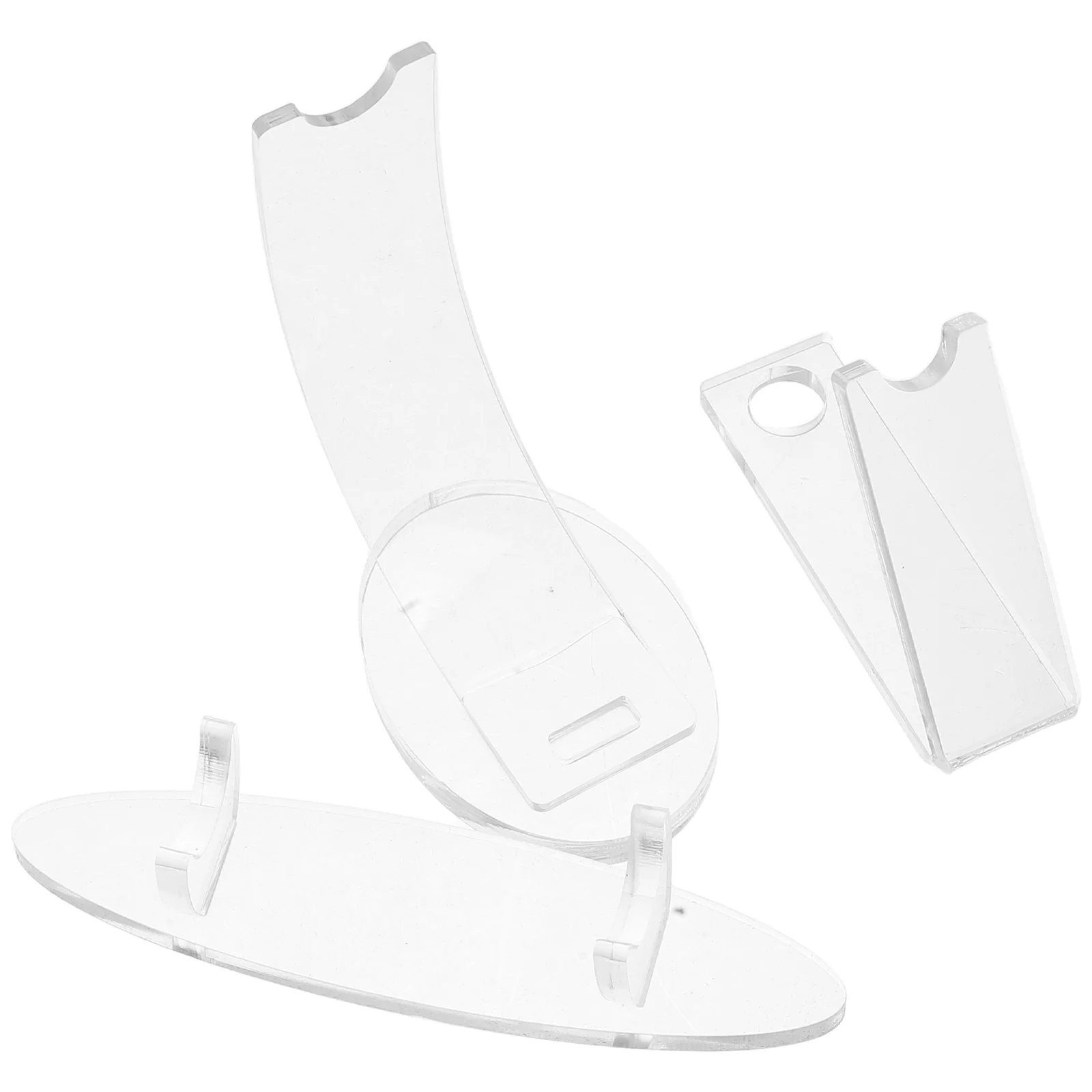 3Pcs Transparent Stift Display Stand Acryl Make-Up Pinsel Halter Multifunktionale Desktop-Organizer für Schule Büro Shop Bleistift