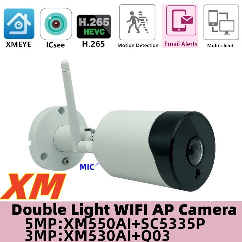 5MP 3MP Bullet Camera Panorama FishEye WIFI Wireless IP XM550+SC5335P 2592*1944 XM530+F37 1080P Outdoor IP66 IRC AP