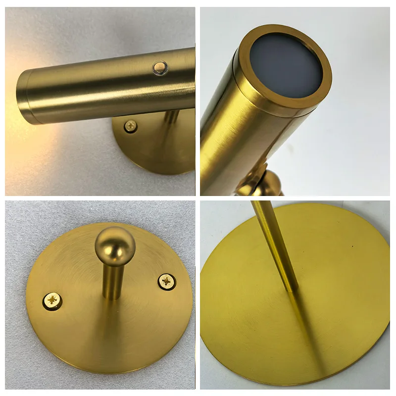 

Retro vertical gold floor lamp removable flashlight warm light charging magnetic night light