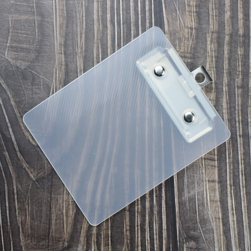 1pc 미니 투명 클립 보드 작은 파일 폴더 주최자 쓰기 패드 종이 홀더 클립 보드 편지지 사무실 학교 용품