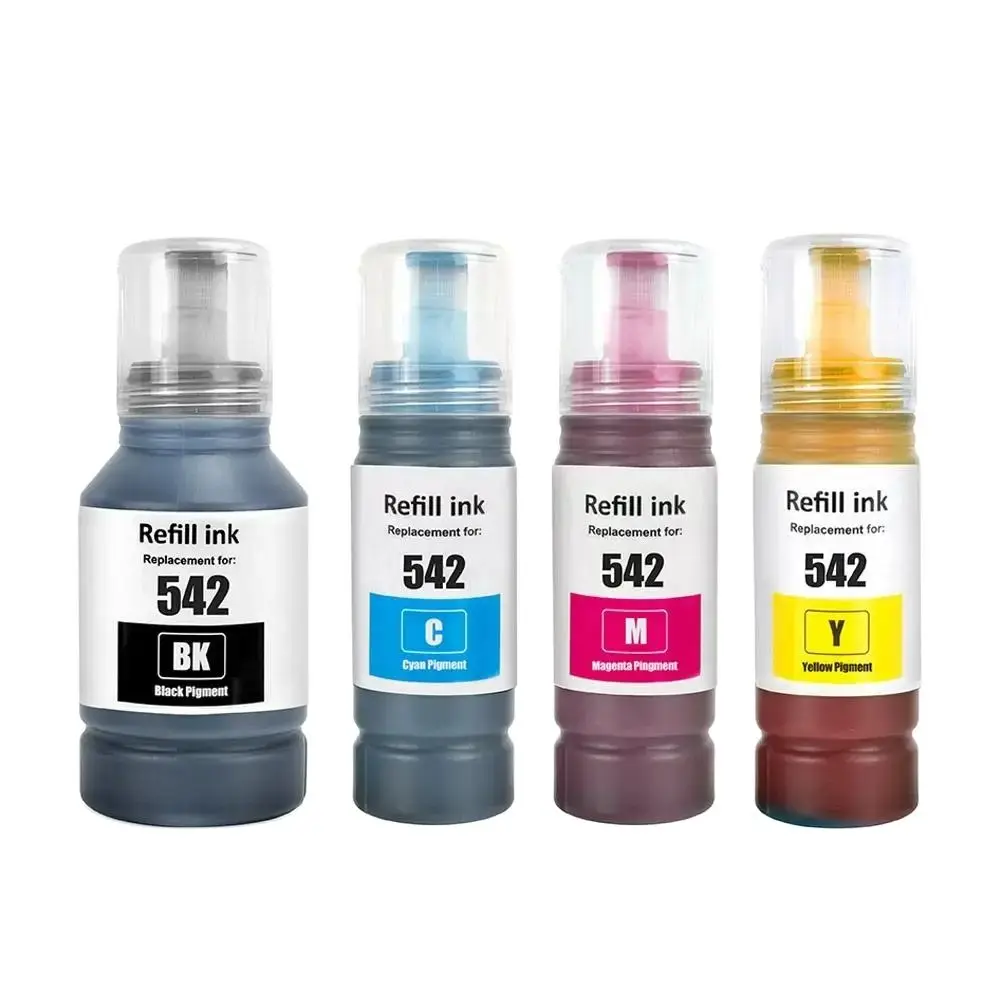 542 T542 T542120 Refill Ink Premium Compatible Color Bulk Water Based Bottle For Epson EcoTank Pro ET-5850 Printer