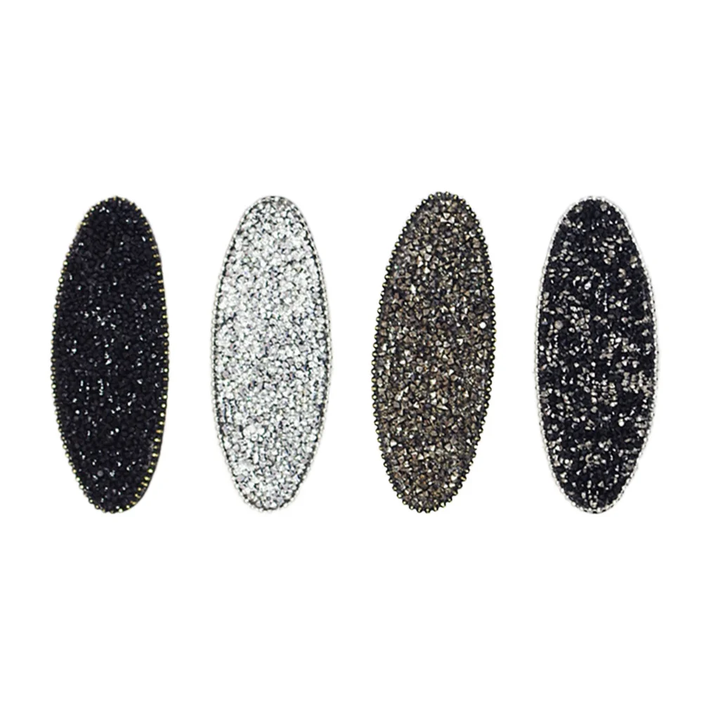 4Pcs Mixed Colors Crystal Hair Clips Eye Catching Barrettes for Girls Toddlers Abundant Quantity Flexible Replacement