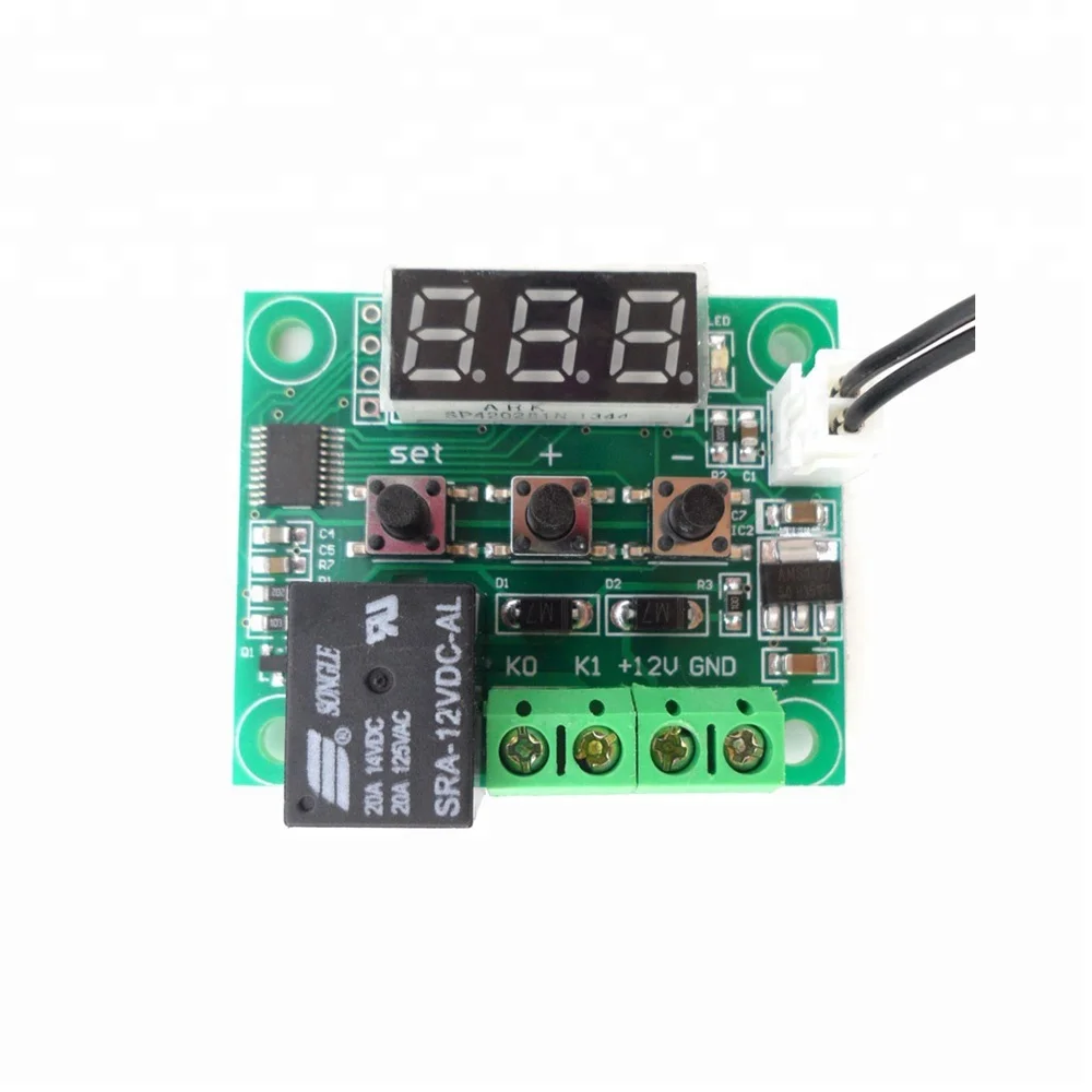 Digital Output Dc 12v Temperature Module W1209 Thermostat Temperature Controller W1209