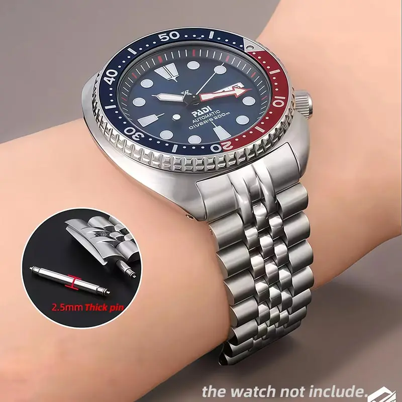 22mm For Seiko Abalone Turtles Prospex SRPA21 SRP777 SRPC25 SRP773 SRP775 SRP779 Solid Stainless Watch Band metal Strap Bracelet