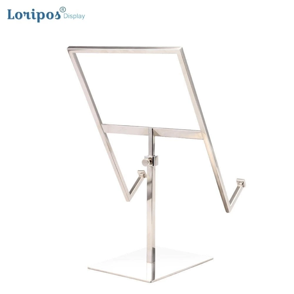 Stainless Steel Shirt Rackhigh Grade Men And Women T Shirt Display Bracket Stand Table Photo Display Frame Desk Poster Holder