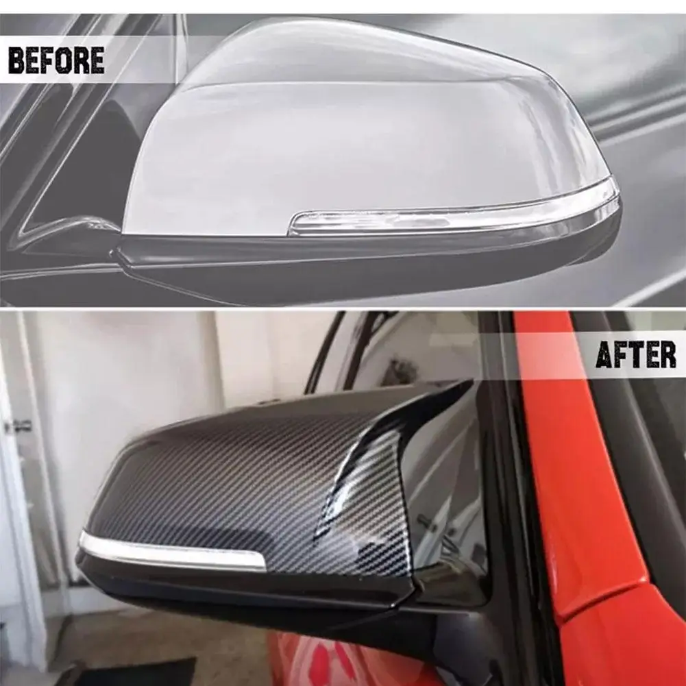 

1Pair Car Rearview Mirror Case For BMW Series 1 2 3 4 X Auto Replacement Part Mirror Cover Cap Protector A8B4