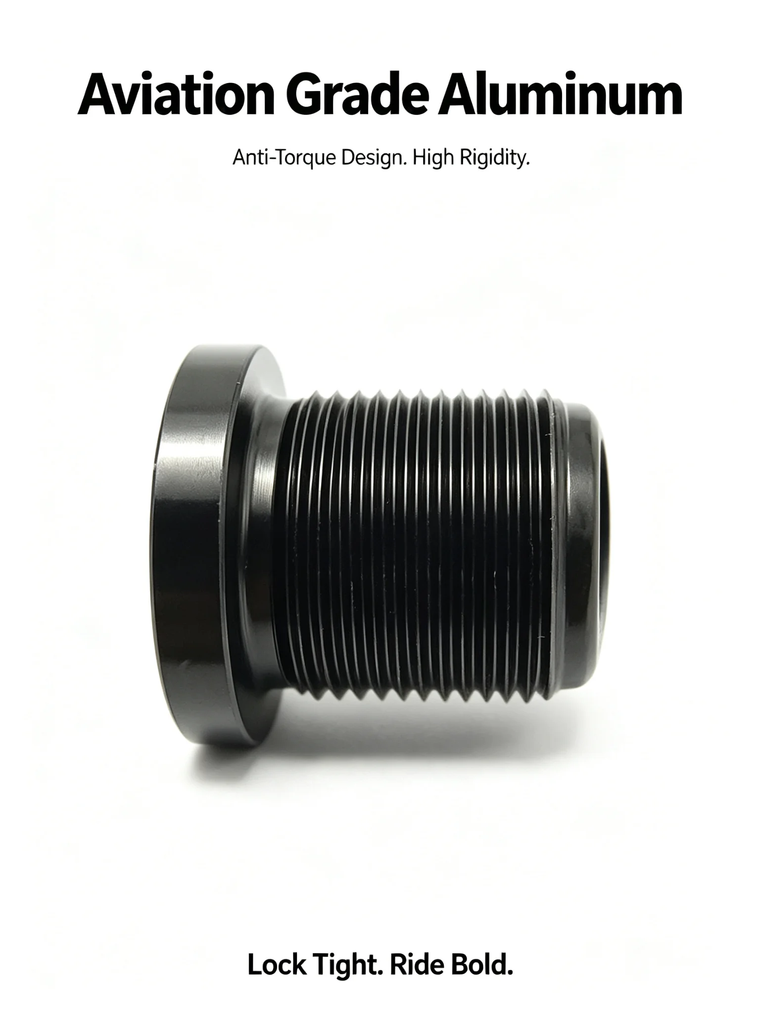 BMX Fork Cap Fork Bolt M25×1.5 CNC Aluminum Alloy Internal Lock Screw Black Anodized High Strength MTB Headset Top Cap