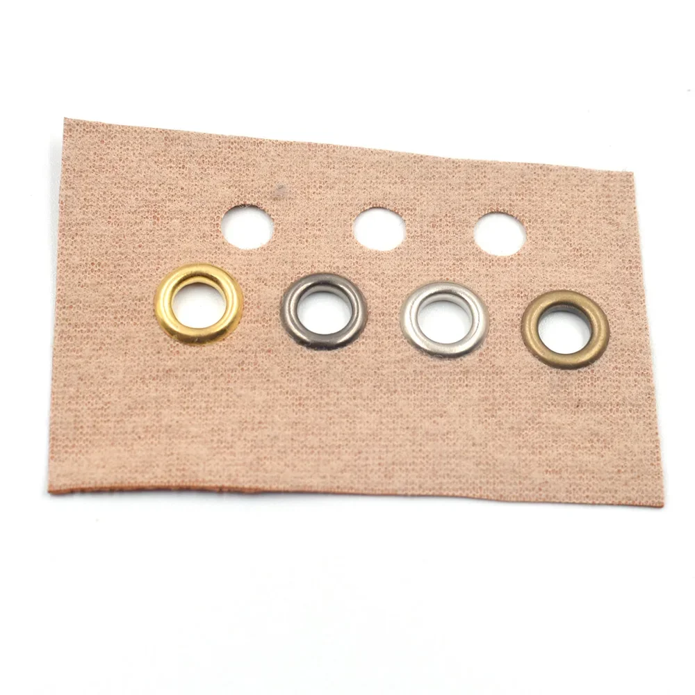 1000sets Eyelets Inner Diameter 5mm Brass Eyelets with Washer DIY Handmade Craft Sewing Clothing Belt Bulk Accessories