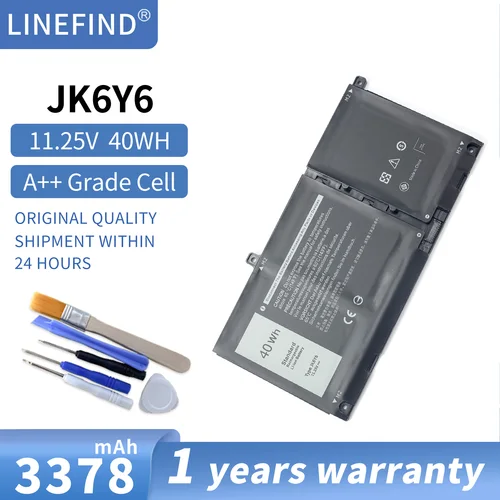 JK6Y6-Batería 2 en 1 para portátil, accesorio para Dell Inspiron 5300 5400, 2 en 1 5406, 7405, 2 en 1, Latitude 3410, 3510, Vostro 14, 5402, H5CKD