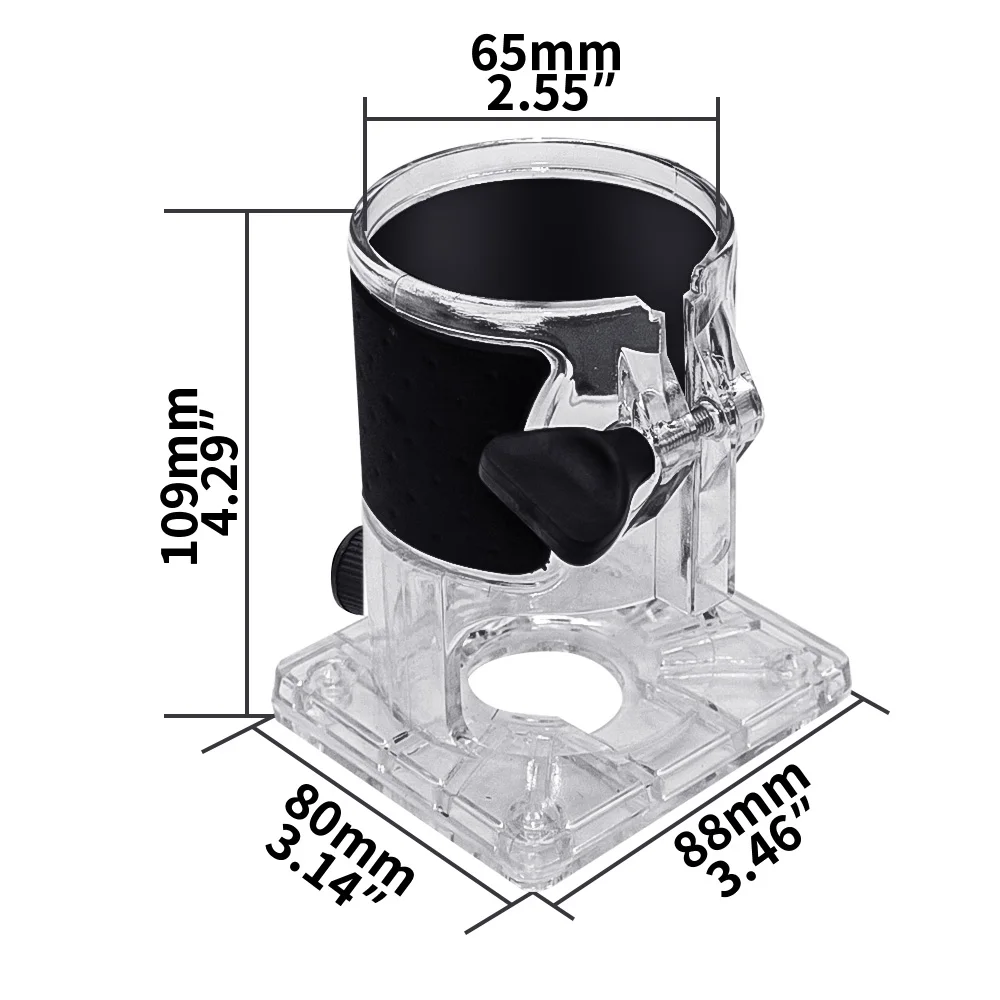 Router Base - Electric Hand Trimmer Base for Balance Board Woodworking Edge Cutter Electric Trimmer Machine Power Tool Accessory