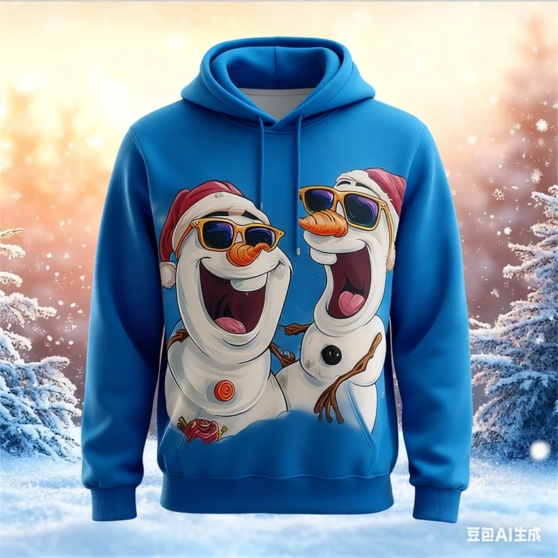 

Christmas Men's Hoodies Funny Reindeer 3D Printed Unisex Clothing Daily New Year and Christmas Carnival Party Sweatshirts Tops