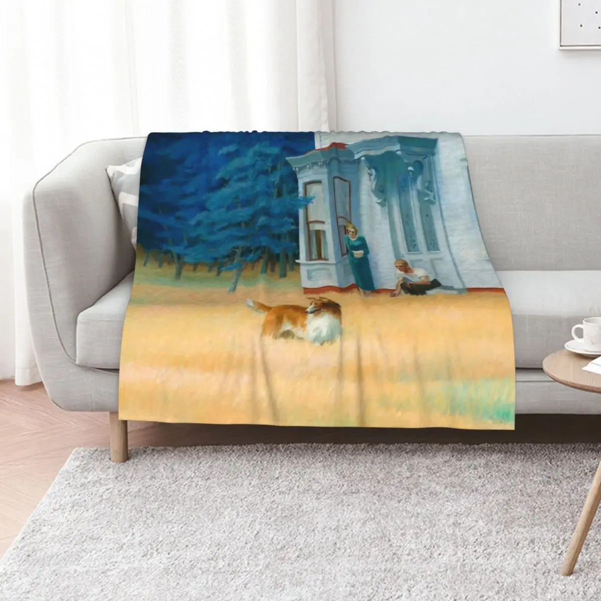 artwork by Edward Hopper Throw Blanket Luxury St Picnic Giant Sofa cosplay anime Warm Plush Blankets