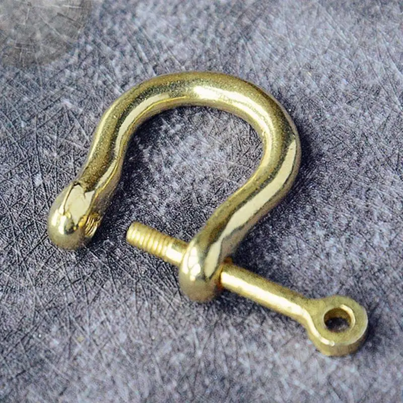 

652F Horseshoe U Brass Horse Shoe Fasteners for Apparel Bags Craft Projects