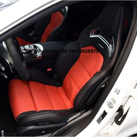 Funda de cuero de napa para asiento de coches de lujo con función de aire acondicionado función de calefacción de refrigeración sillas de coche enteras multicolores