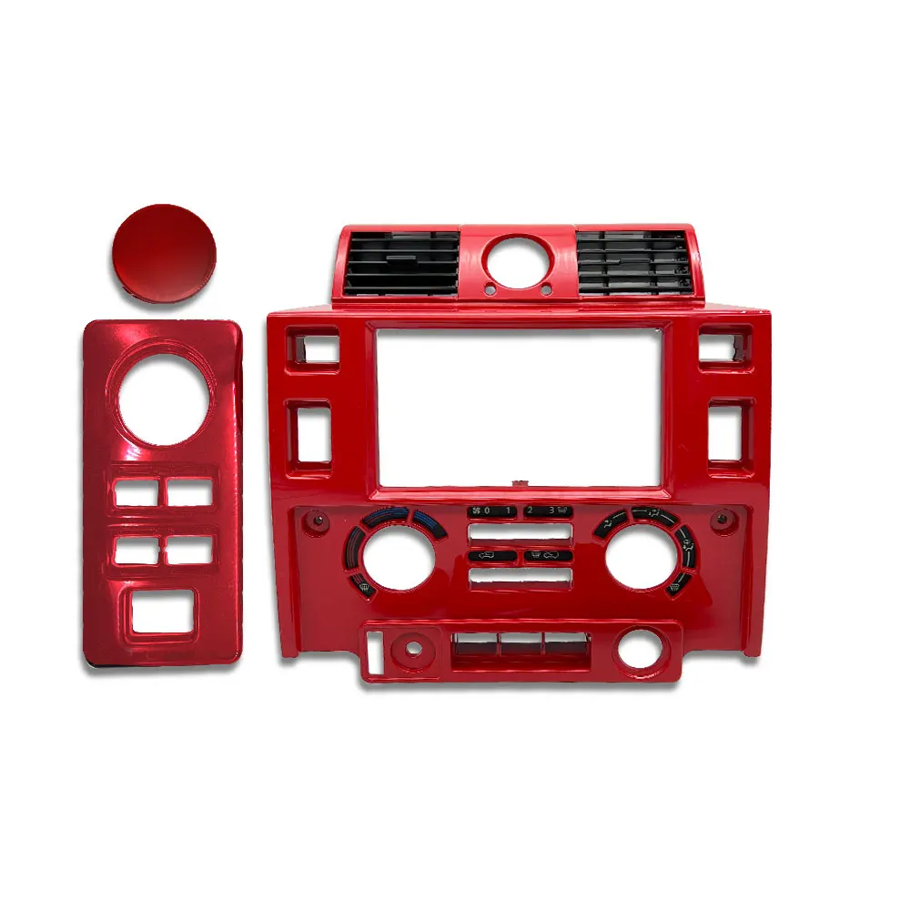 

for Land Rover Defender Car styling Stereo Double 2 Din Dash Kit dashboard center console car accessories CARBON LOOK