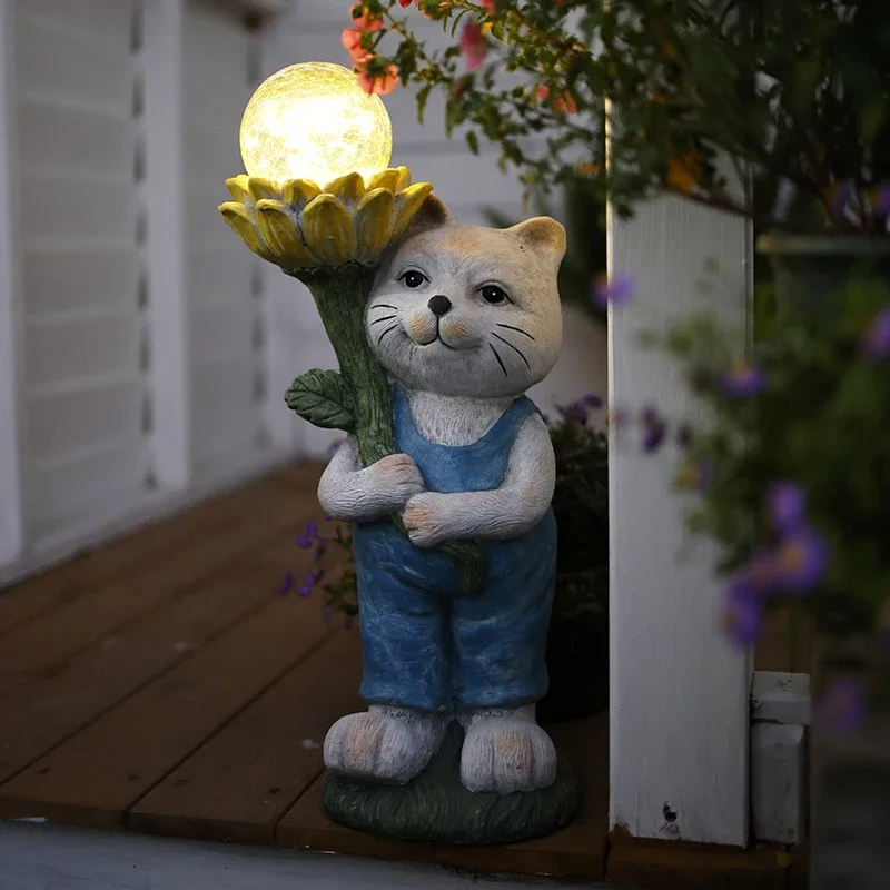 

Outdoor Garden Rabbit Ornament Night Light Garden Cute Simulation Animal Ornament Arrangement Large Ornament