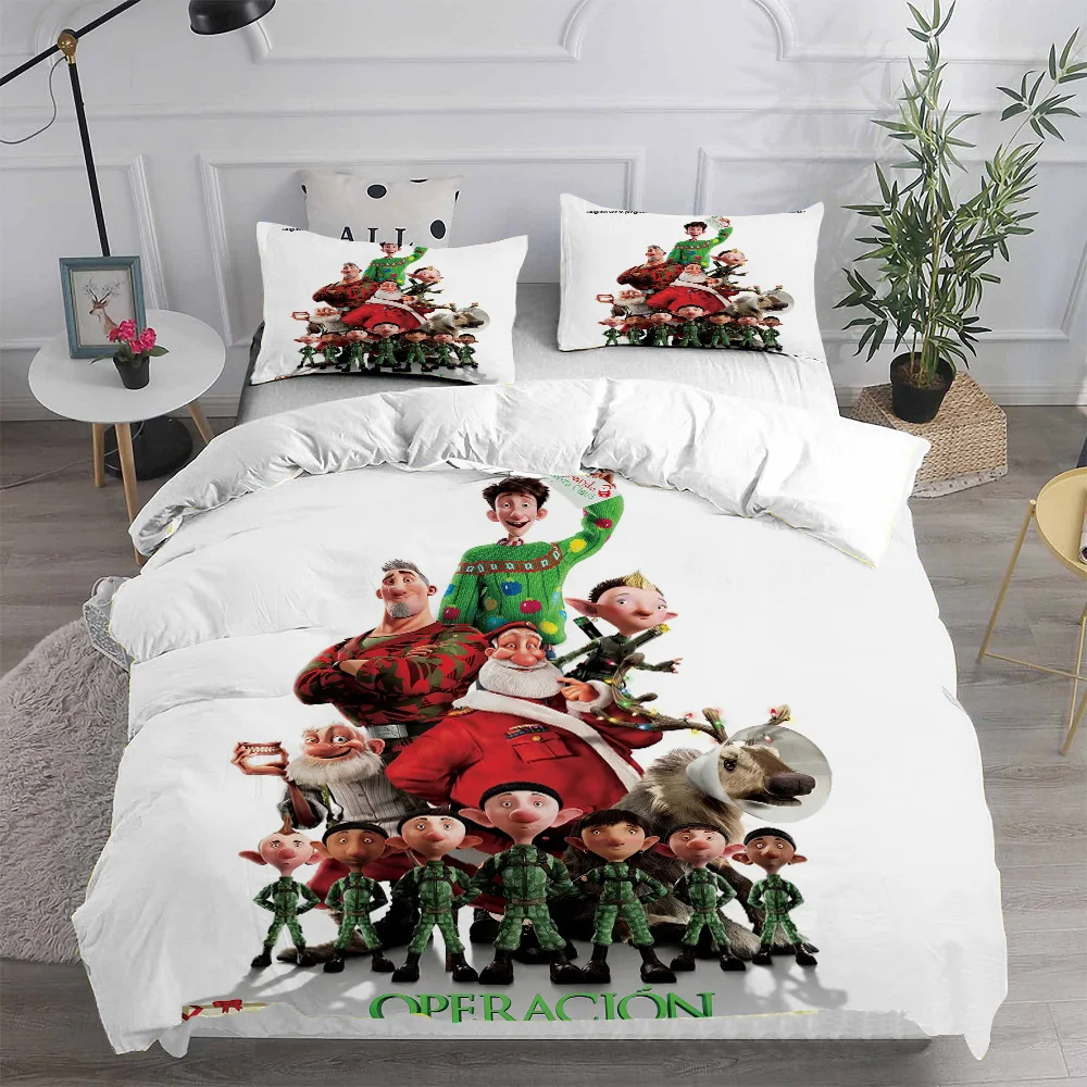 

Anime cartoon Arthur Christmas Comforter Bedding Sets Quilt Bed Cover Duvet Cover Pillow Case 2-3 Pieces Sets Kids Adult Size