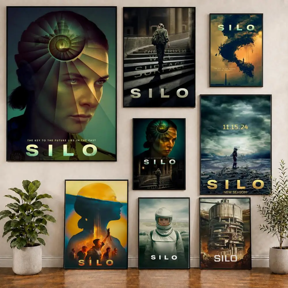 S-Silo Post-Apokalyptisches Überlebensposter, PVC, HD, zum Abziehen und Aufkleben, modernes Poster, für Zuhause, Büro, Wohnzimmer, Esszimmer, Wanddekoration