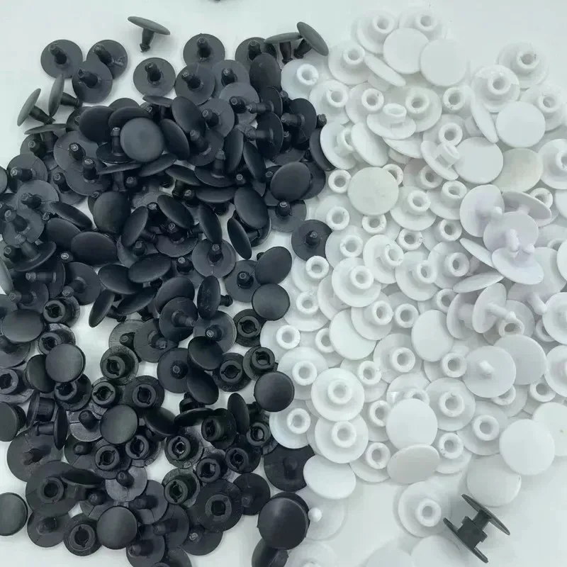 Lochschuhschnalle Weiß Schwarz Gartenschuh-Rückenschnalle Kunststoff Universal Strand-Reparatur für Jungen und Mädchen Großhandel – Detail 2