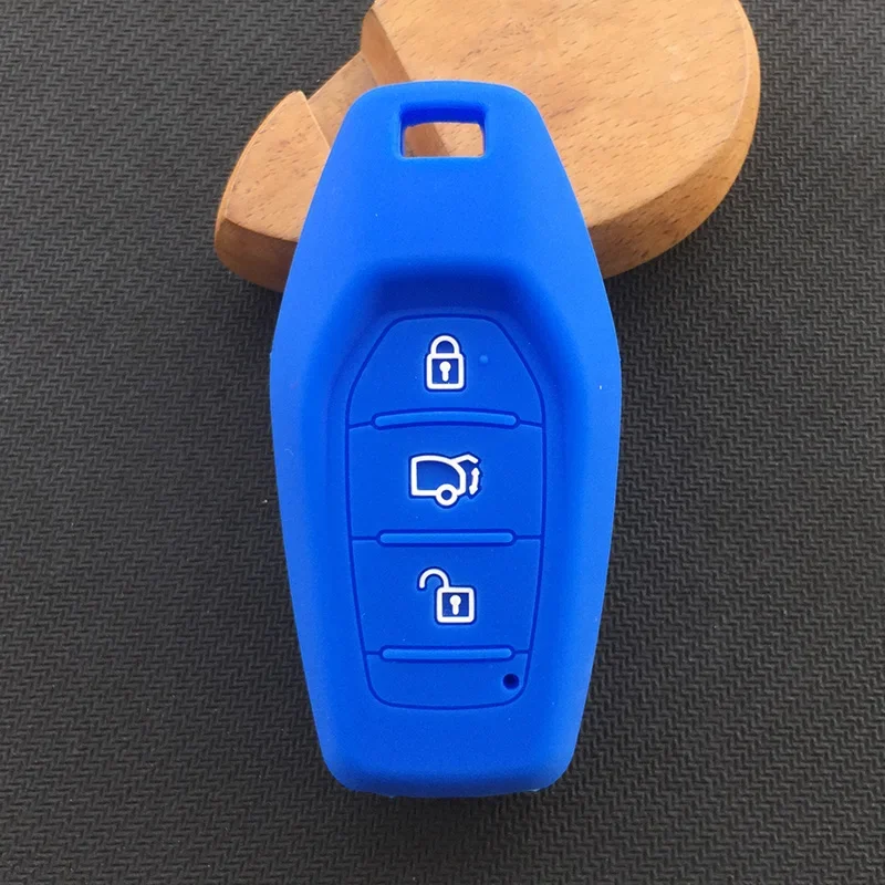 Silicone rubber Car Key Cover case For Mahindra 3 button car key case