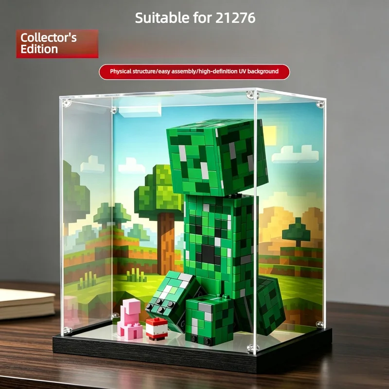 New Suitable for Lego 21276 Acrylic Display Case Building Blocks Model, Dustproof Transparent Showcase Box, 21276 Display Case