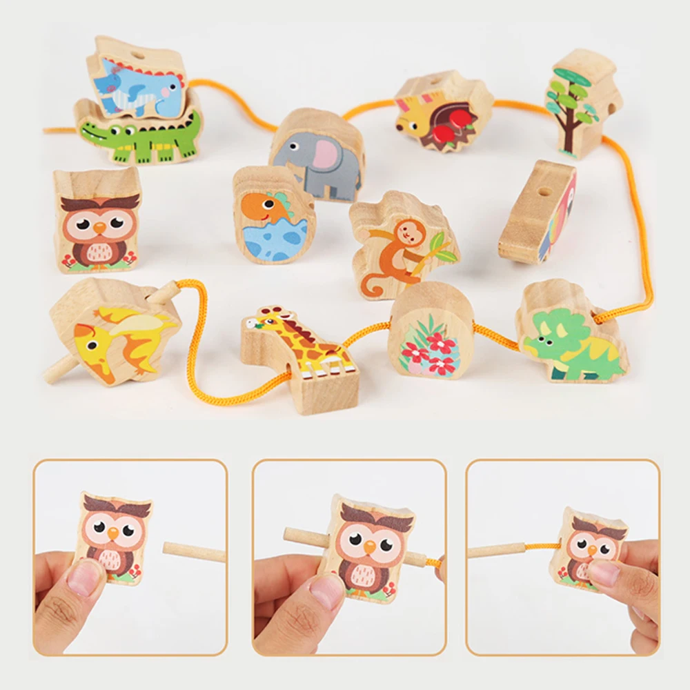 Wooden Balance Tree, Montessori Educational Toys for 3+ Years Old Stacking Blocks Develops Fine Motor Skills&Cognitive Abilities