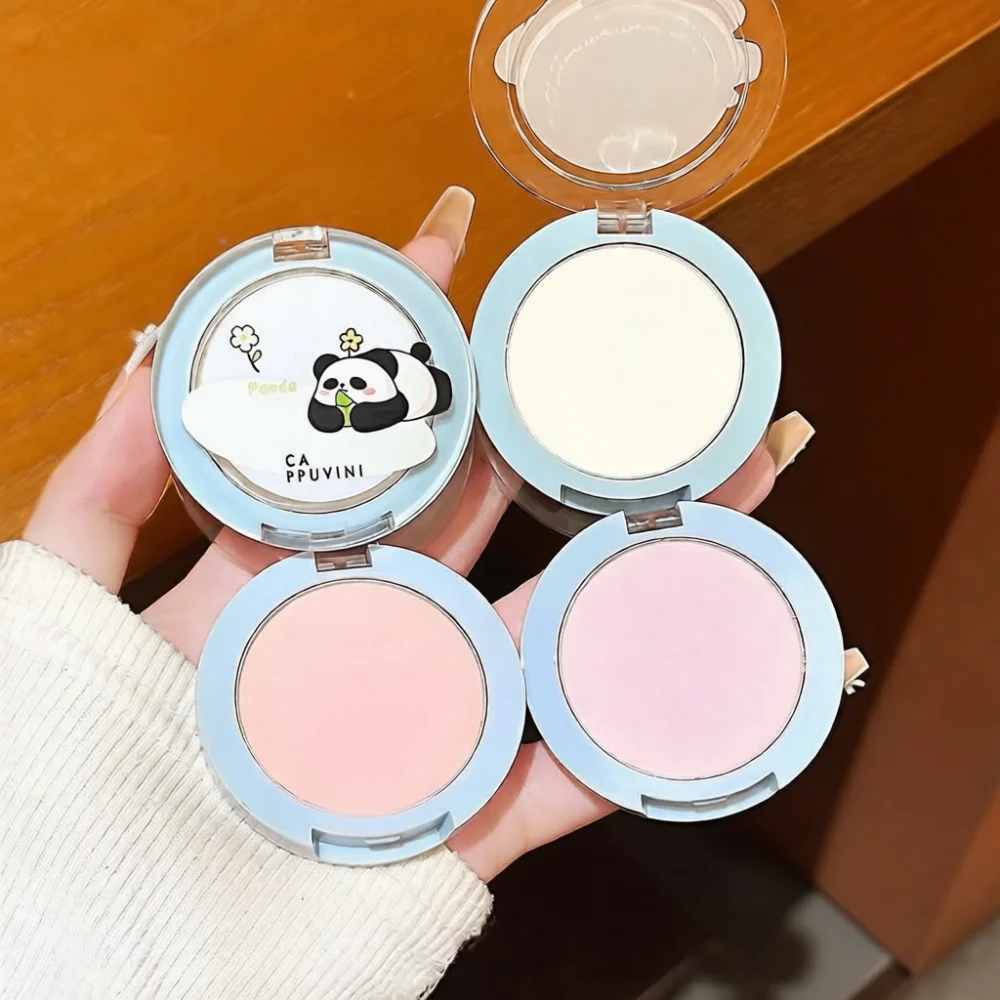 Cappuvini Lightweight Face Pressed Powder Matte Oil Control Setting Foundation Portable Makeup Compact Natural Finish