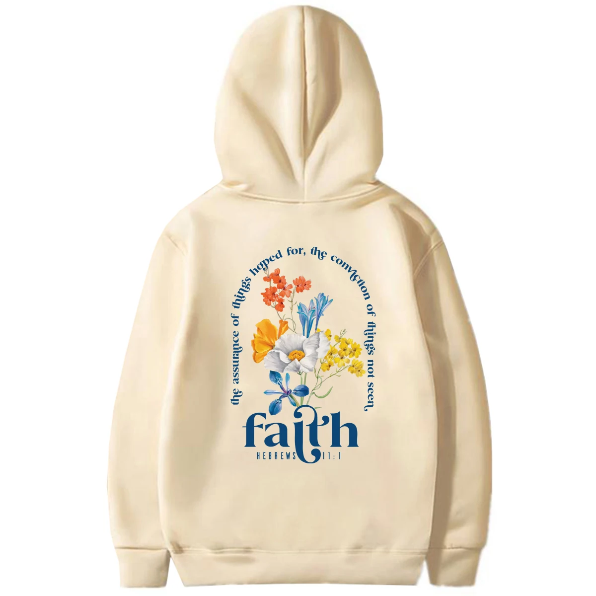 Aesthetic Christian Hoodies Bible Verse Hoodie Women's Religious Pullover Faith Long Sleeve Hooded Sweatshirt Christian Gifts