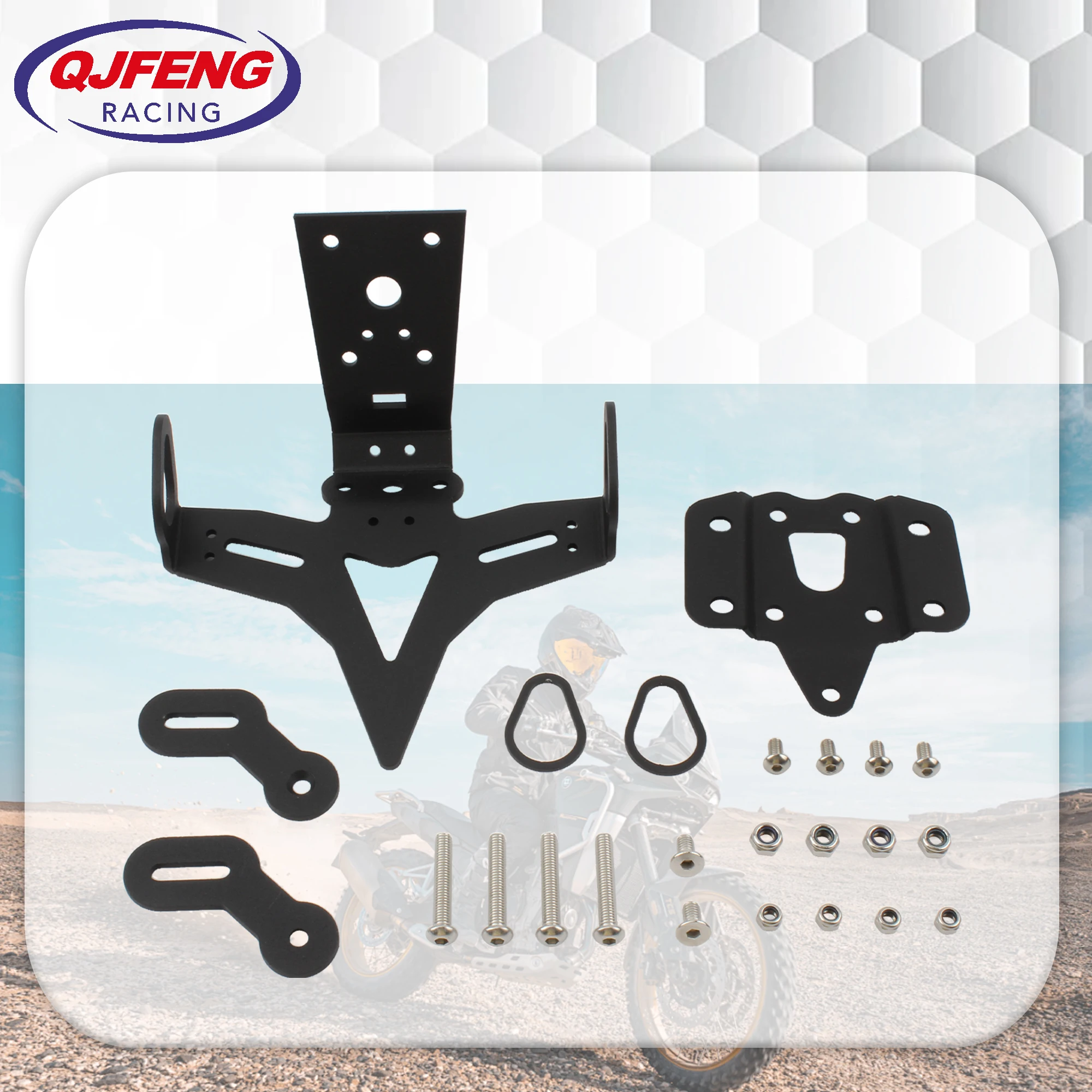 

For Yamaha Enduro Motorcycle License Plate Holder Bracket MT-07/FZ-07 2013-2023 Motocross CNC Aluminum Accesorios