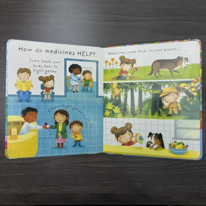 1 Book What Are Germs;  Family Reading, Early Readers English Learning, Cognitive Enlightenment, Language Development