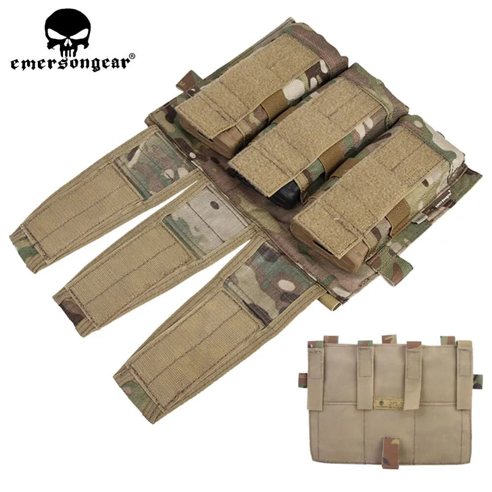 Emersongear modulární trojnásobný pouch airsoftové hon taktická tílko časopis pouch wargame silon molle kreative pouch multi-camo EM9030