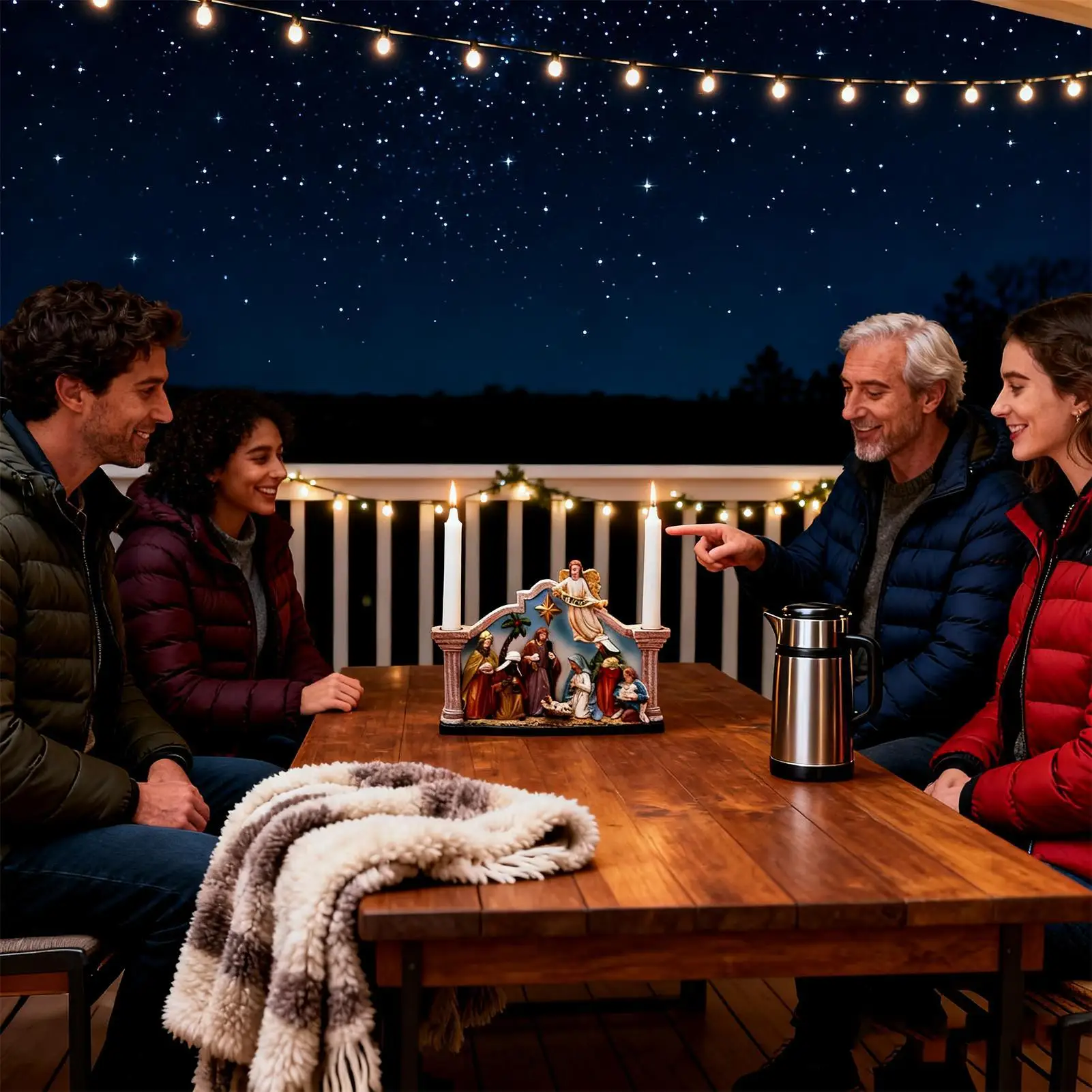 

Рождественский подсвечник Рождественский подсвечник Украшения из смолы Рождественский орнамент Настольный подсвечник Декор для