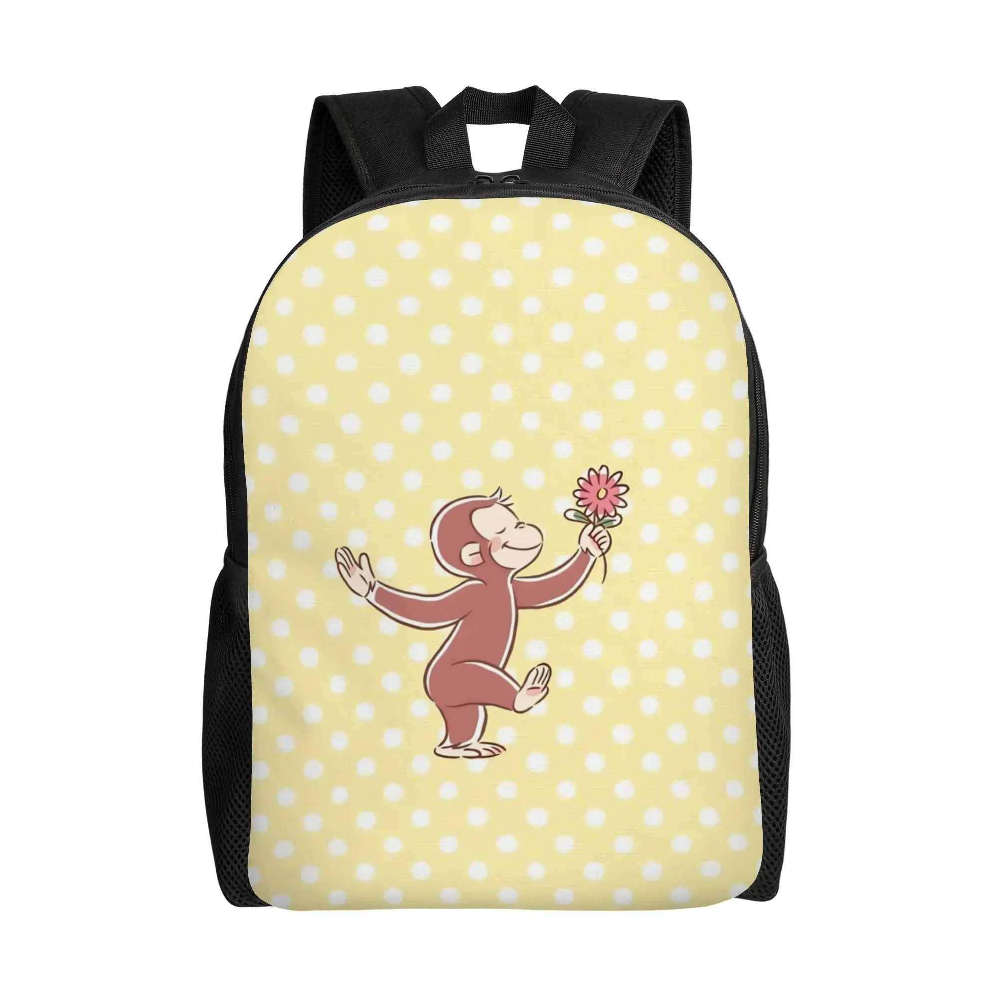 Curious Georges Monkey Cartoon Women Backpack Classical Student School Bag  Laptop Backpack Teenage Travel Shoulder Bag