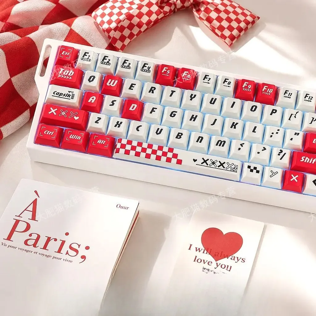 Printed Collection 5-Sided Dye-Sublimation Keycaps Cherry Profile for Mage Wooting MCHOSE ROG Mechanical Keyboards