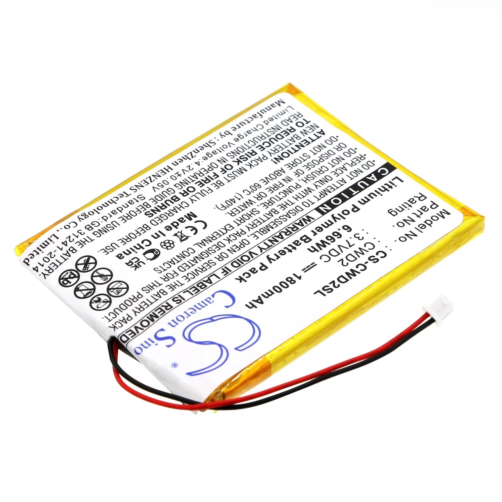 100% NEW CWD2SL 3.7V 1800mAh Media Player Battery  for Cowon  2GB, D2 4GB,  8GB, Plus 16gb +TOOL
