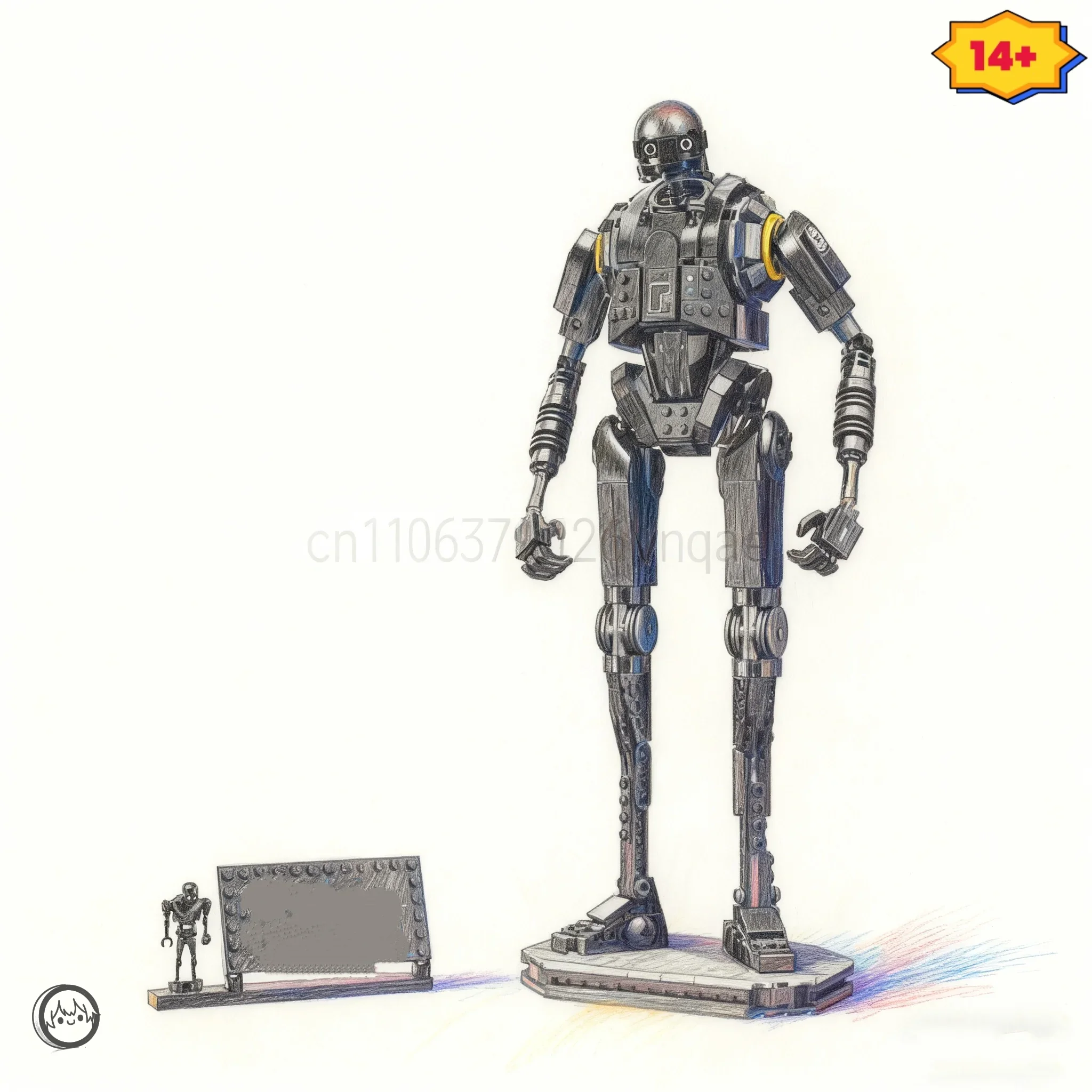 

IN STOCK 2025 new Safety robot building blocks, creative movie series, DIY, building block assembly, Christmas children's toys