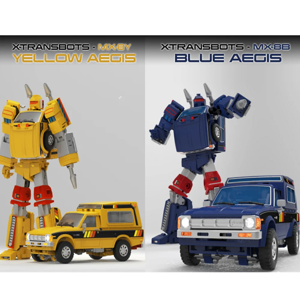 [IN STOCK] X-Transbot Transformation MX-8B Blue MX-8Y Diamond Version Limit Trailbreaker  MP G1 Action Figure Robot With Box