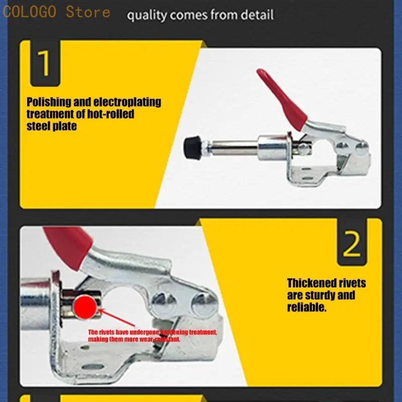 Manual Push Pull Clamp Pair for Repeat Clamping on Fixture Boards D0LD