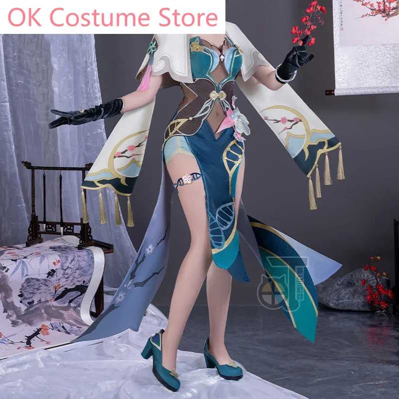 Honkai: Star Rail RUAN MEL Game Suit Sexy Elegant Cheongsam Cosplay Costume Halloween Party Role Play Outfit Women