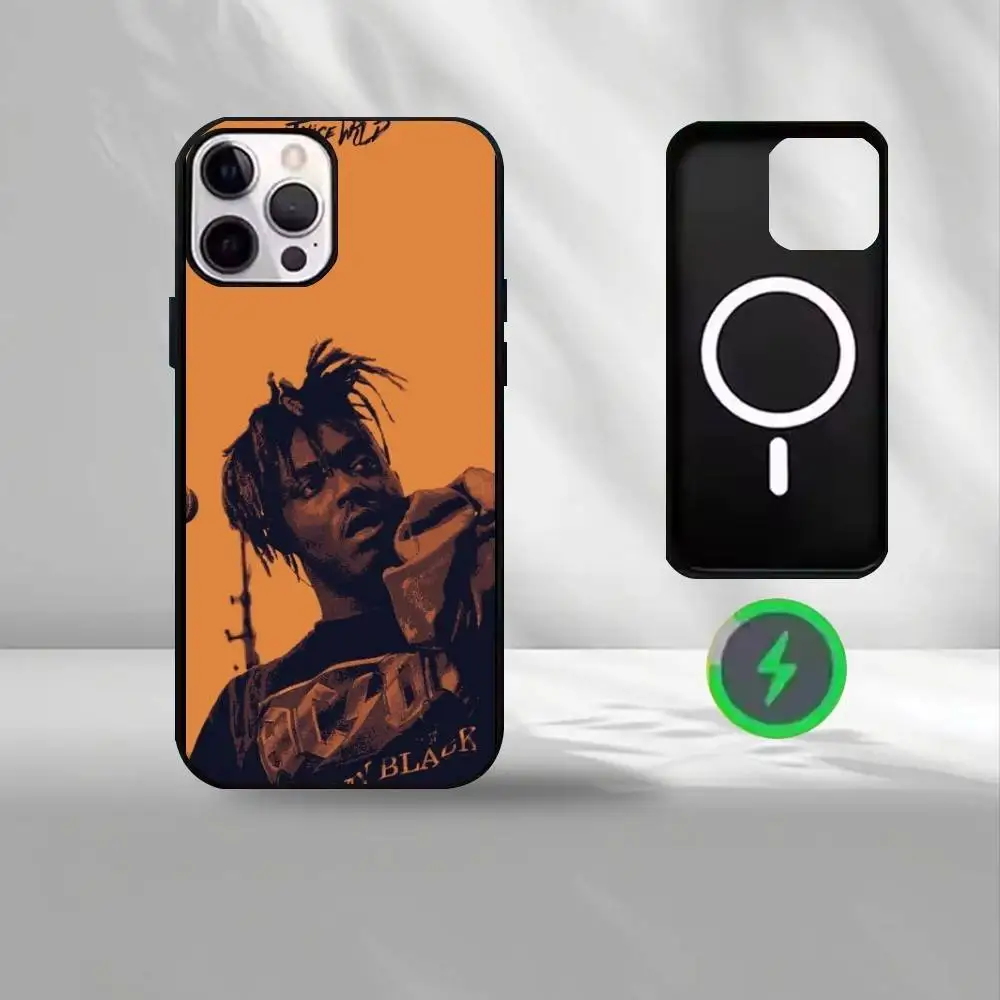 Singer J-Juice WRLD  Phone Case For iPhone17,16,15,14,13,12,Wireless charging protective case soft cover