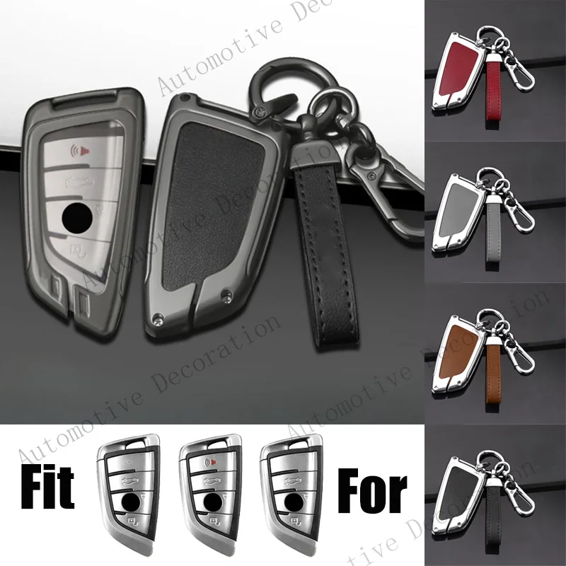 Z+ Zinc Alloy TPU Leather Car Key Case Cover For BMW 1 2 3 4 5 6 7 8 Series X3 X4
