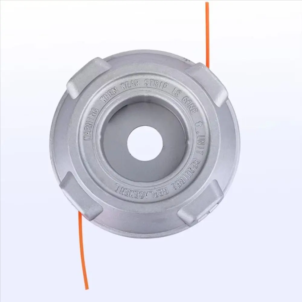 

Aluminum Alloy Grass Trimmer Head Iron Disc Nylon Spool Lawn Mower Head Bump Feed No Need Disassemble Universal Trimmer Head