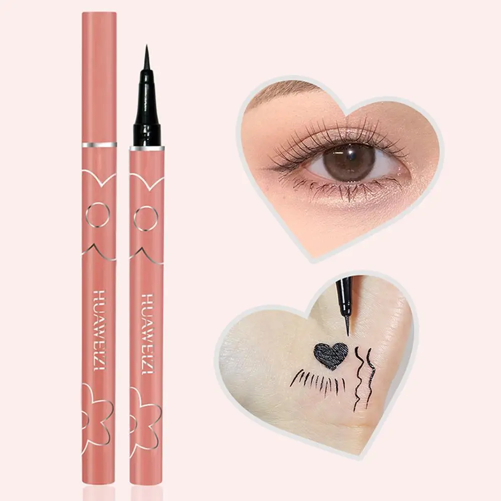 Ultra cienki wodoodporny Eyeliner w płynie koreański makijaż dla kobiet szybkoschnący, gładki Eyeliner długotrwały dolne rzęsy