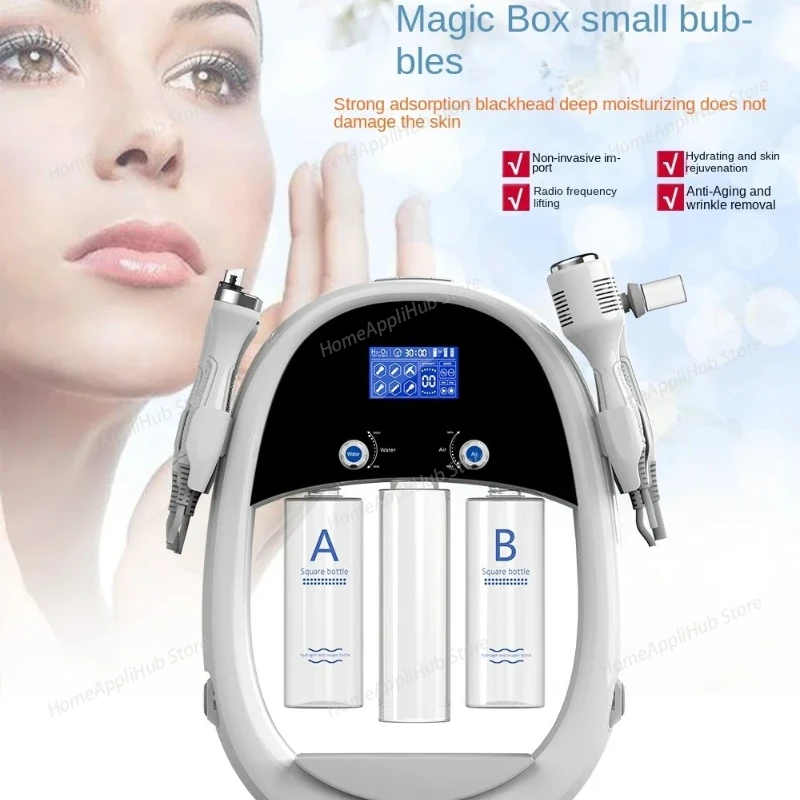 

2025 New H2O2 6 in 1 Water Oxygen Deep Cleaning Skin Care Machine Skin Tightening and Whitening Peel Machine For Spa Use foreo