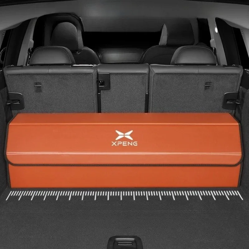 Car Trunk Car Interior Special Car For Xpeng G7 Custom Leather Storage Folding Storage Box  Environmentally Friendly and Hard