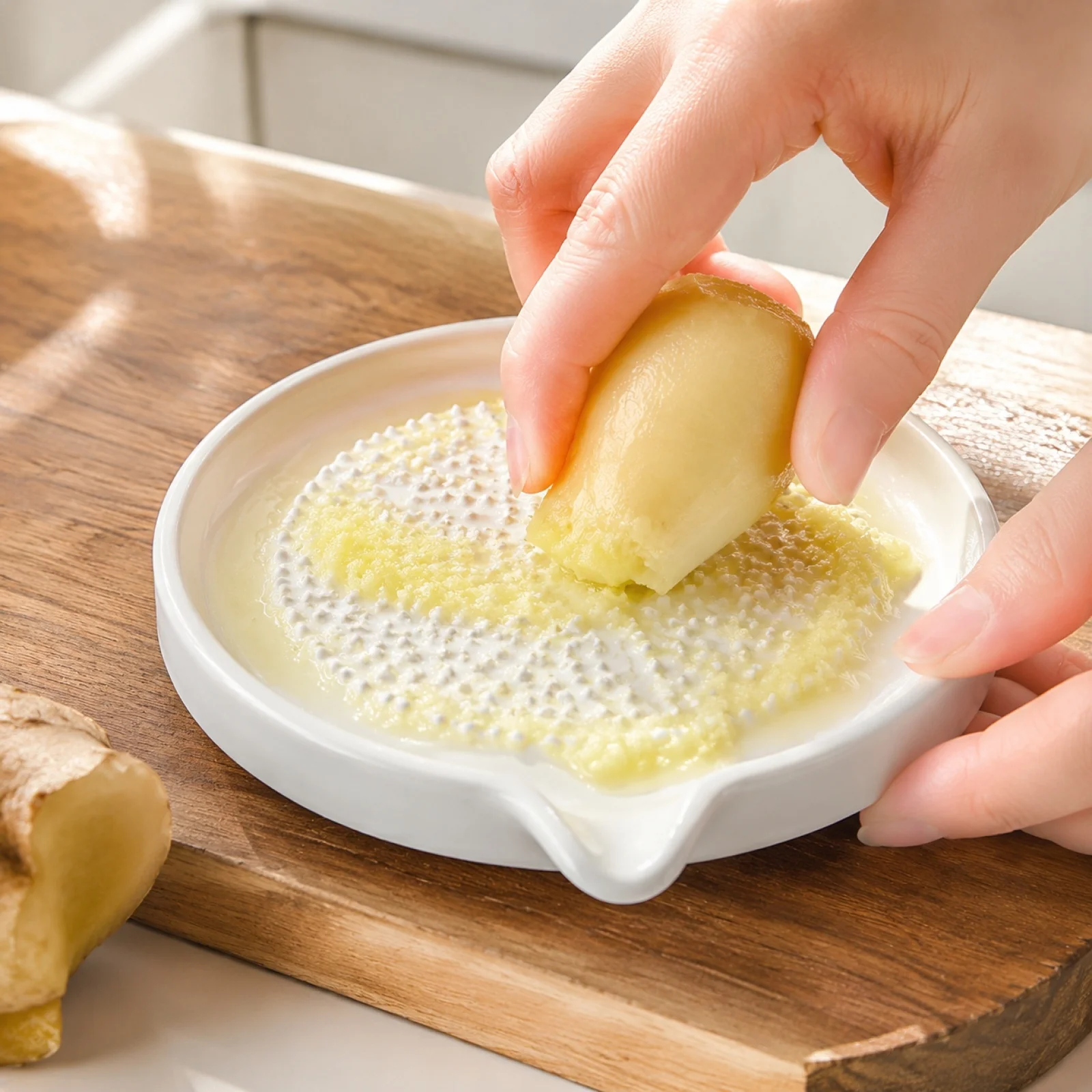 Manual Ginger Grater Ceramic Household Tool Easy Cleaning Garlic Crusher Kitchen Essential Multi Functional Masher